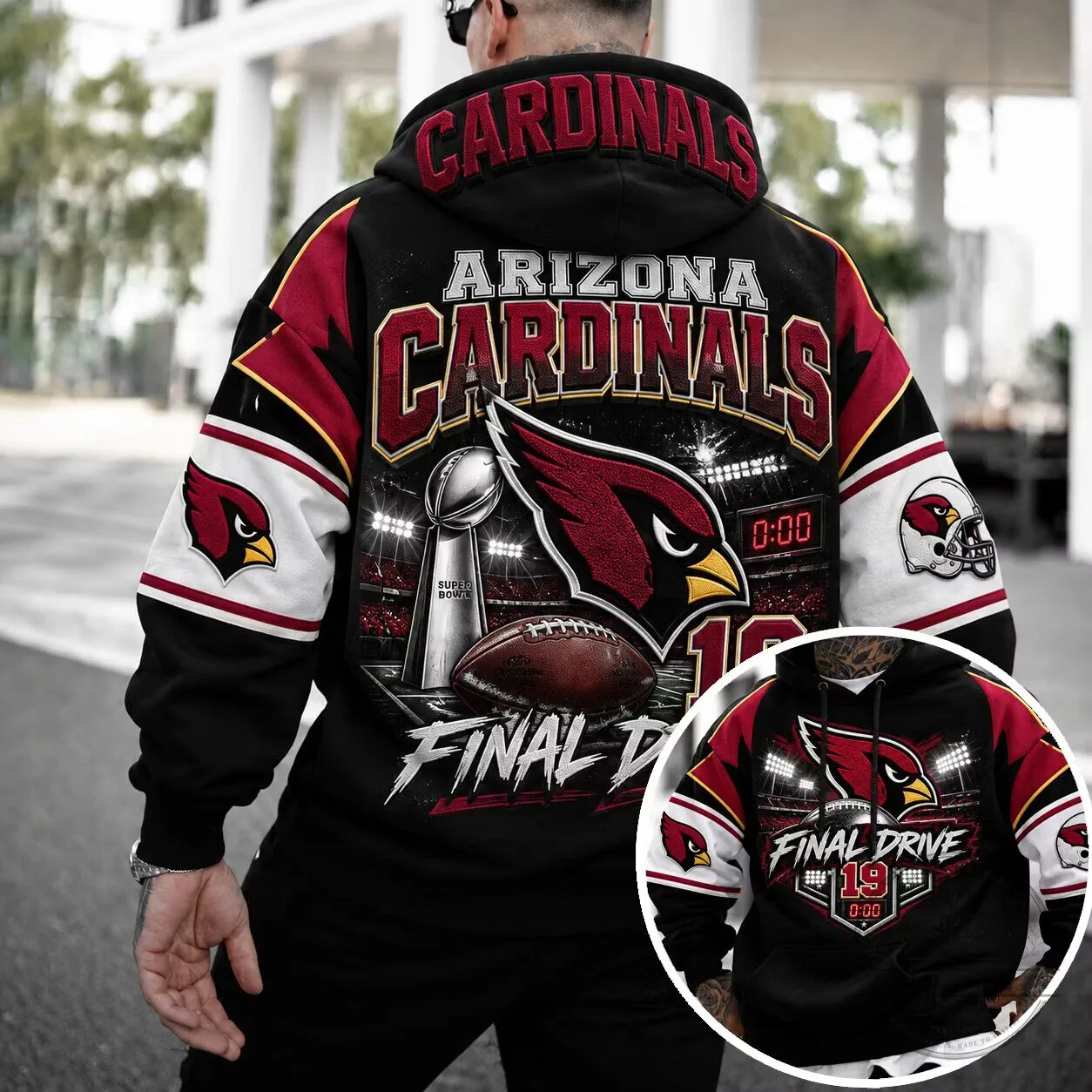 Arizona Cardinals Super Bowl Final Drive Football Team Hoodie 1 Arizona Cardinals Super Bowl Final Drive Football Team Hoodie