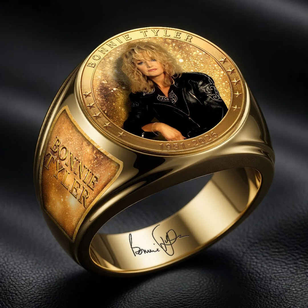 Bonnie Tyler Total Eclipse of the Heart Gold Tone Commemorative Ring