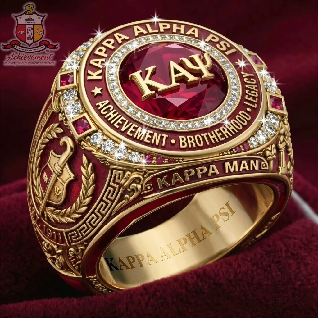 Brotherhood Legacy Ring for Kappa Alpha Psi Fraternity Achievement Brotherhood Legacy Ring for Kappa Alpha Psi Fraternity Achievement