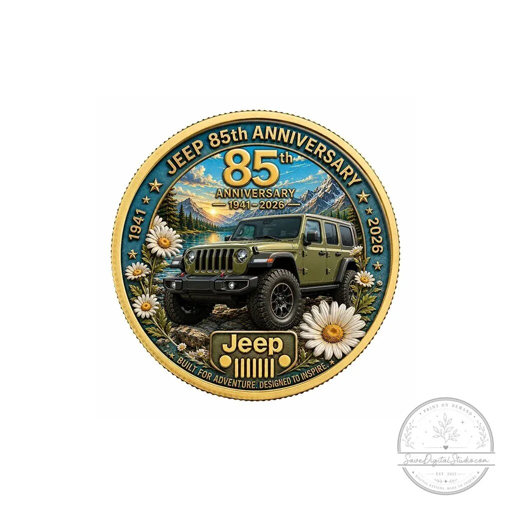 Jeep 85th Anniversary Daisy Commemorative Collectible Coin 5 Jeep 85th Anniversary Daisy Commemorative Collectible Coin