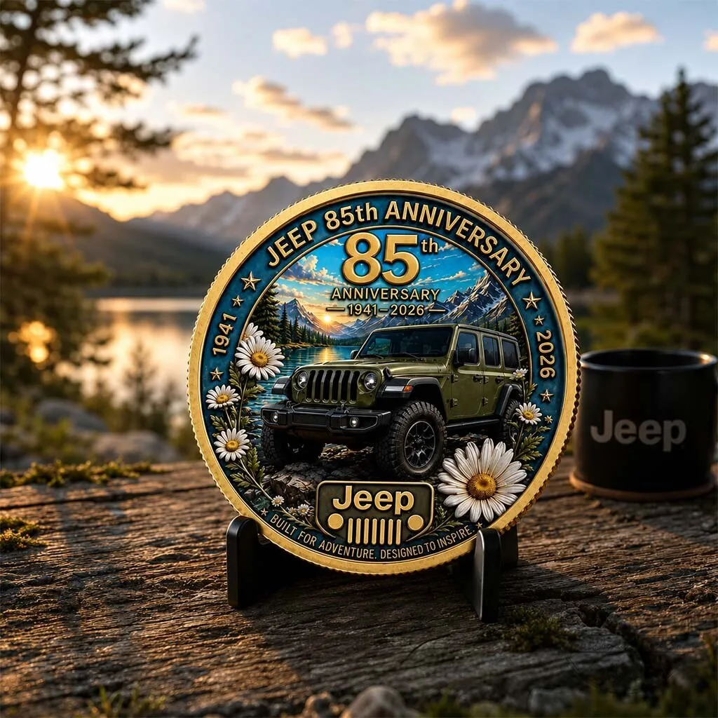 Jeep 85th Anniversary Daisy Commemorative Collectible Coin 6 Jeep 85th Anniversary Daisy Commemorative Collectible Coin