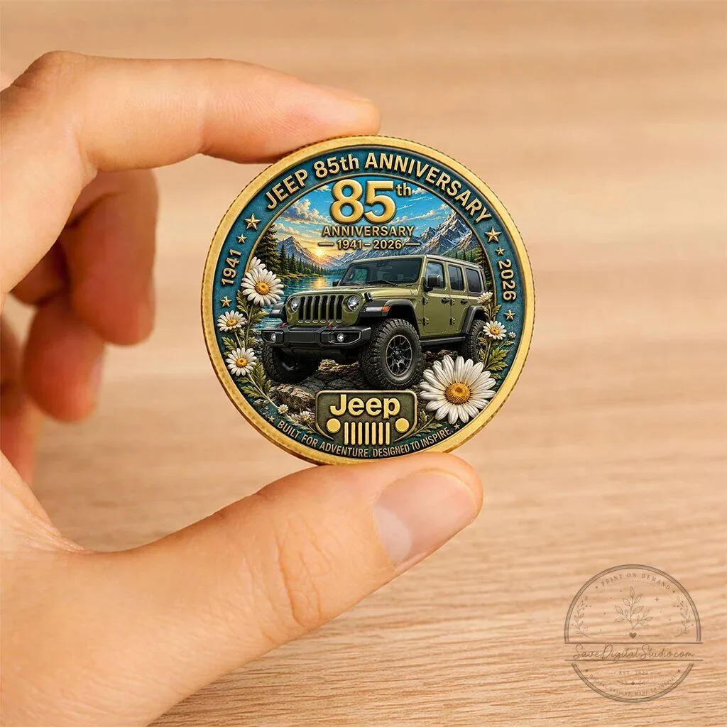 Jeep 85th Anniversary Daisy Commemorative Collectible Coin 8 Jeep 85th Anniversary Daisy Commemorative Collectible Coin