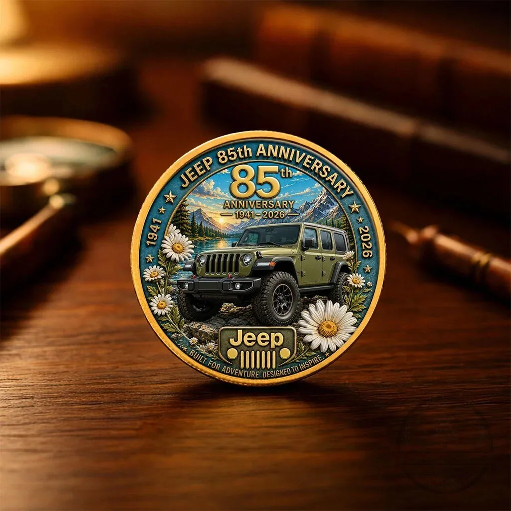 Jeep 85th Anniversary Daisy Commemorative Collectible Coin 9 Jeep 85th Anniversary Daisy Commemorative Collectible Coin