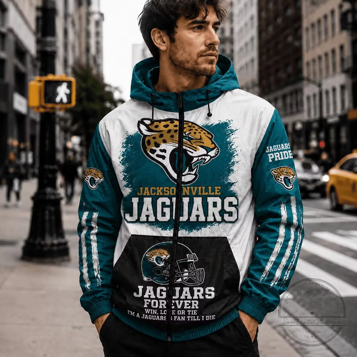 Jacksonville Jaguars NFL Fan Gift Windbreaker Jacket 1 Jacksonville Jaguars NFL Fan Gift Windbreaker Jacket