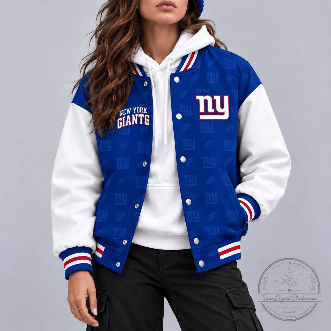 New York Giants NFL Varsity Bomber Jacket