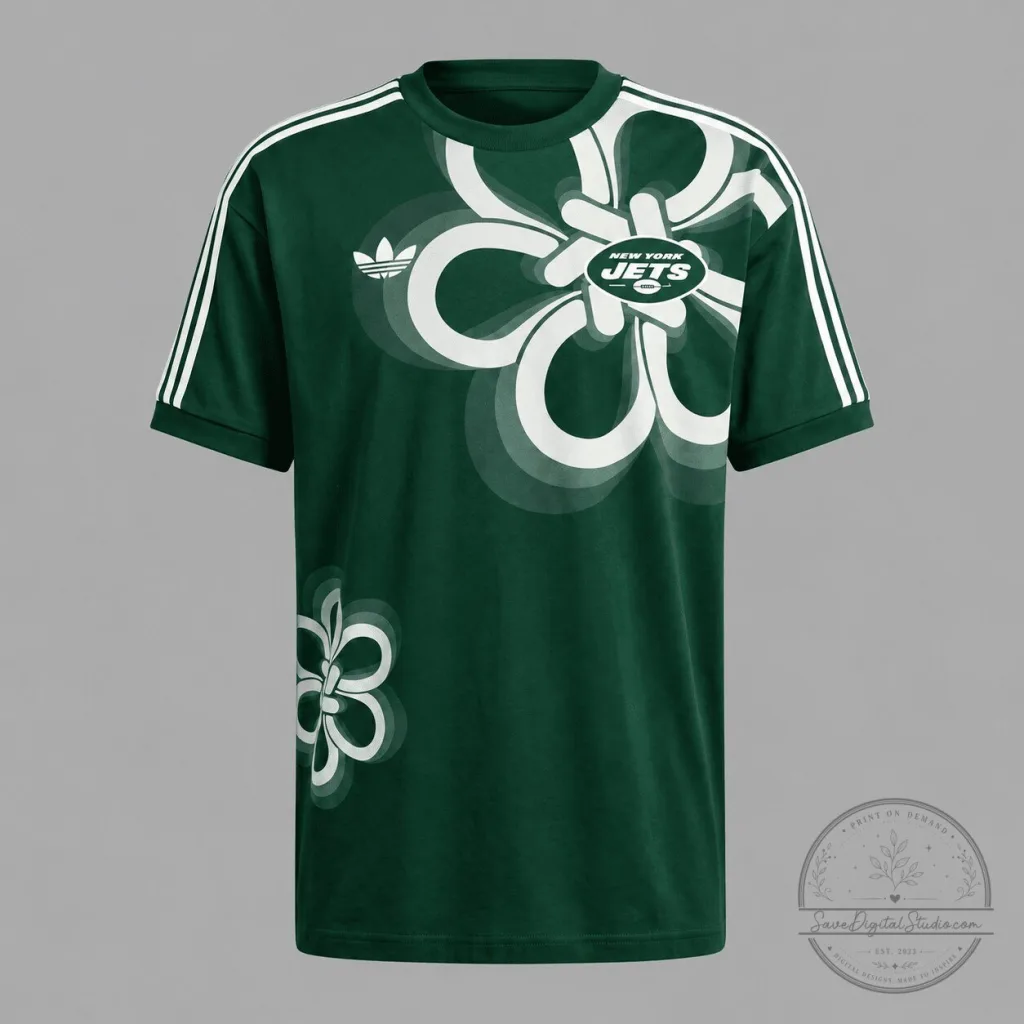 New York Jets Retro Floral Graphic T-Shirt New York Jets Retro Floral Graphic T-Shirt