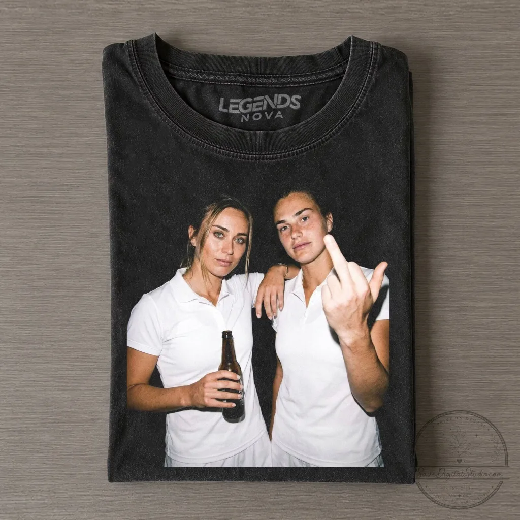 Aryna Sabalenka and Paula Badosa Tennis Player T-Shirt Aryna Sabalenka and Paula Badosa Tennis Player T-Shirt