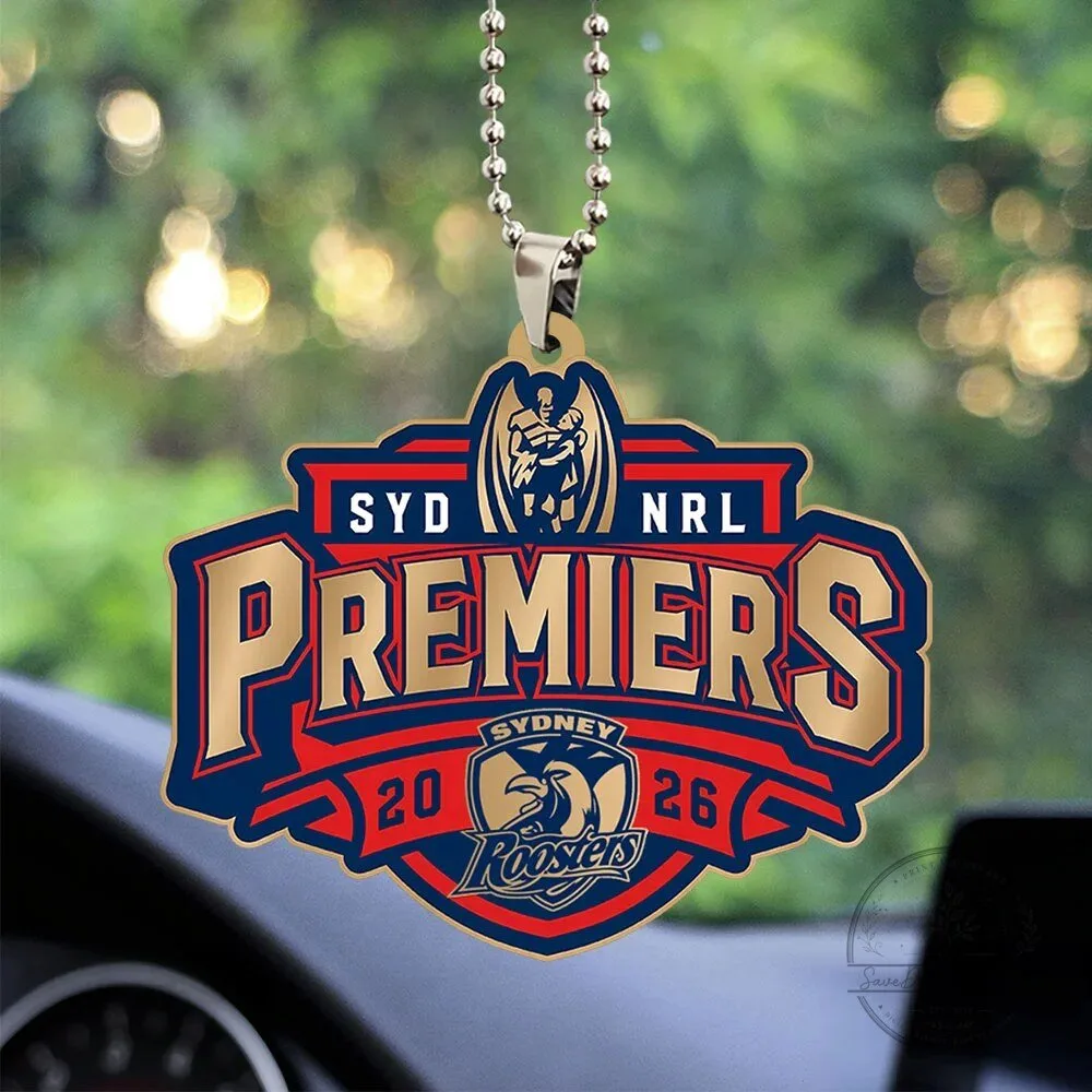 Sydney Roosters 2026 NRL Premiers Car Ornament