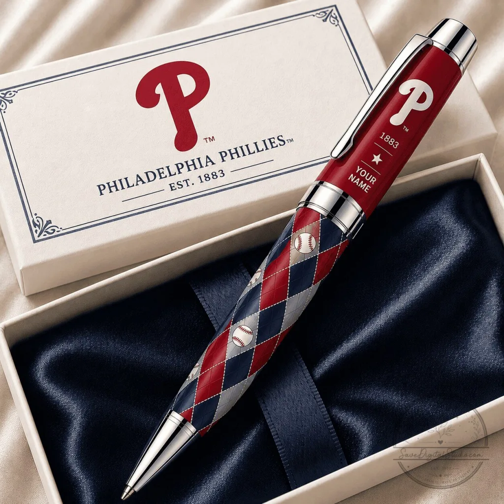 Philadelphia Phillies Baseball Diamond Pattern Personalized Ballpoint Pen Philadelphia Phillies Baseball Diamond Pattern Personalized Ballpoint Pen