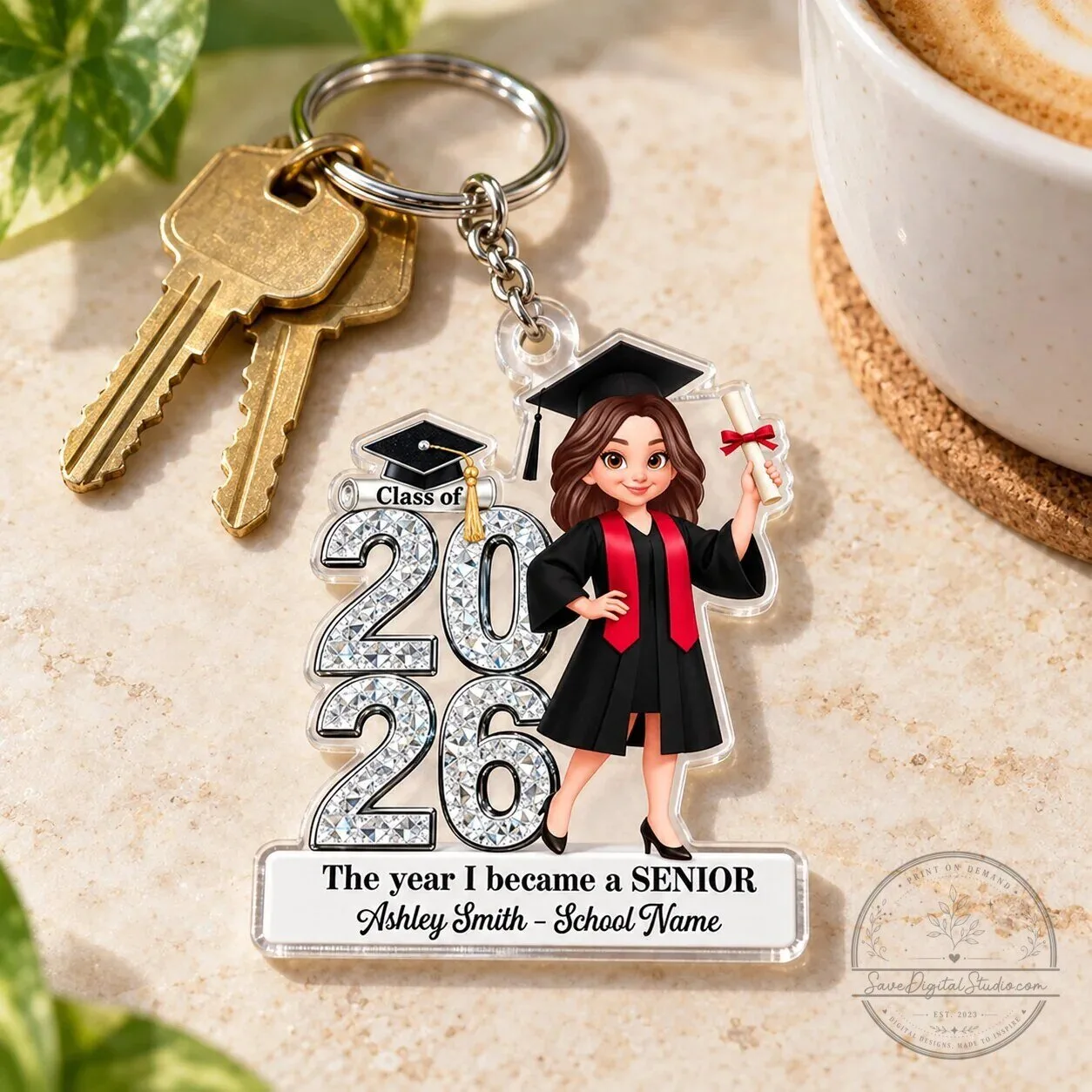 Personalized Class of 2026 Graduation Senior Acrylic Keychain Gift 9 Personalized Class of 2026 Graduation Senior Acrylic Keychain Gift
