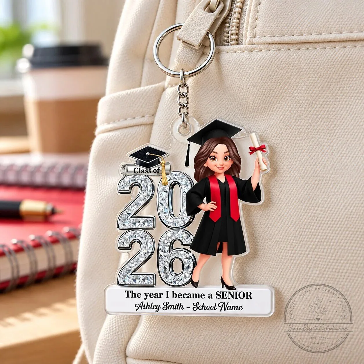 Personalized Class of 2026 Graduation Senior Acrylic Keychain Gift 10 Personalized Class of 2026 Graduation Senior Acrylic Keychain Gift