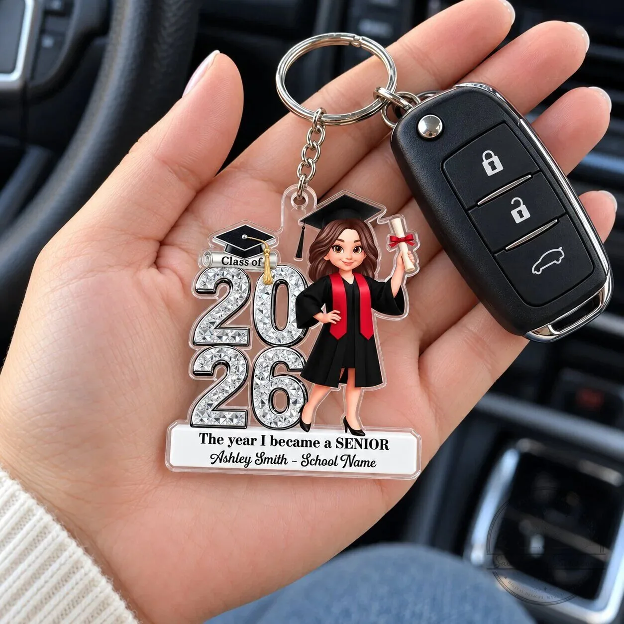 Personalized Class of 2026 Graduation Senior Acrylic Keychain Gift 13 Personalized Class of 2026 Graduation Senior Acrylic Keychain Gift