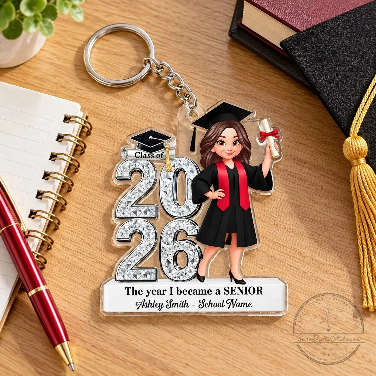 Personalized Class of 2026 Graduation Senior Acrylic Keychain Gift 14 Personalized Class of 2026 Graduation Senior Acrylic Keychain Gift