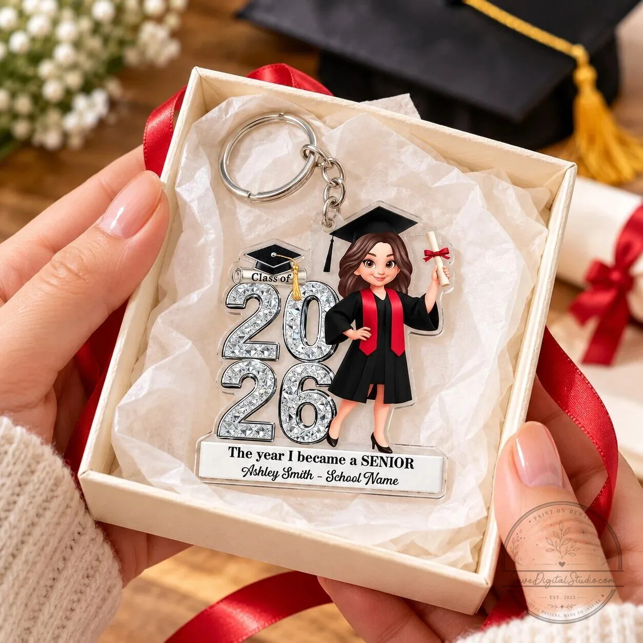 Personalized Class of 2026 Graduation Senior Acrylic Keychain Gift 15 Personalized Class of 2026 Graduation Senior Acrylic Keychain Gift