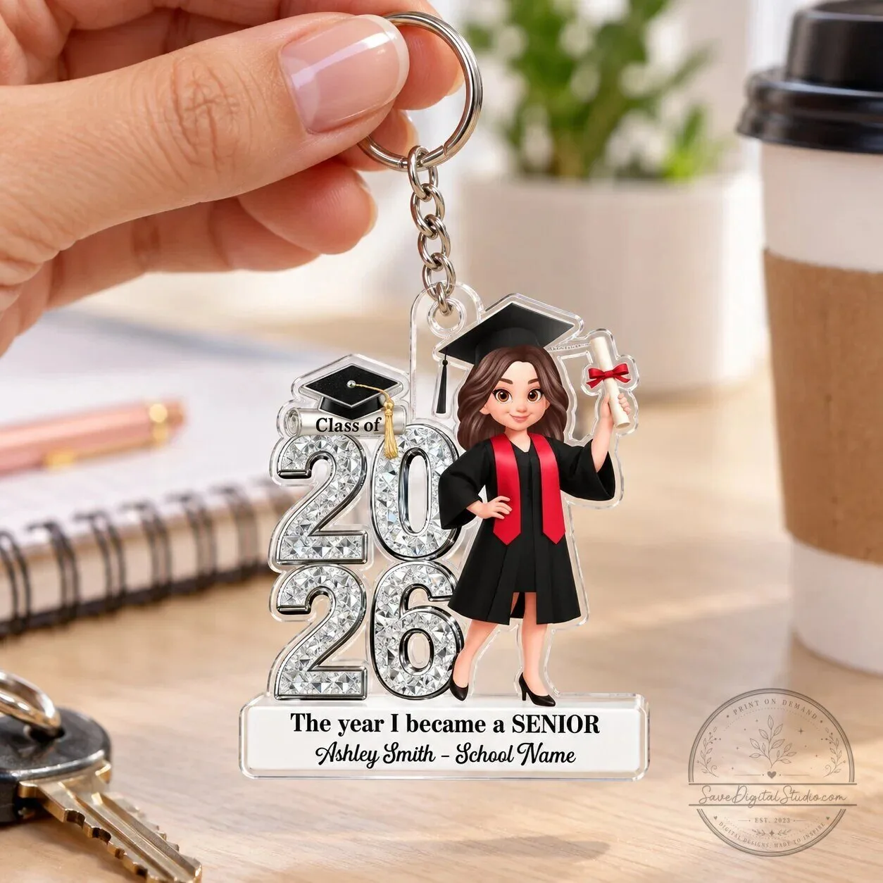 Personalized Class of 2026 Graduation Senior Acrylic Keychain Gift 16 Personalized Class of 2026 Graduation Senior Acrylic Keychain Gift