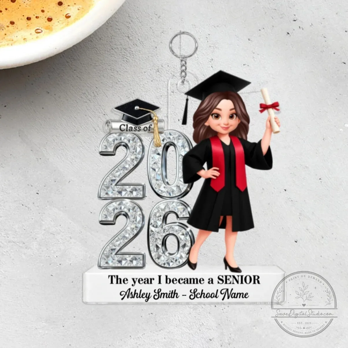 Personalized Class of 2026 Graduation Senior Acrylic Keychain Gift 17 Personalized Class of 2026 Graduation Senior Acrylic Keychain Gift