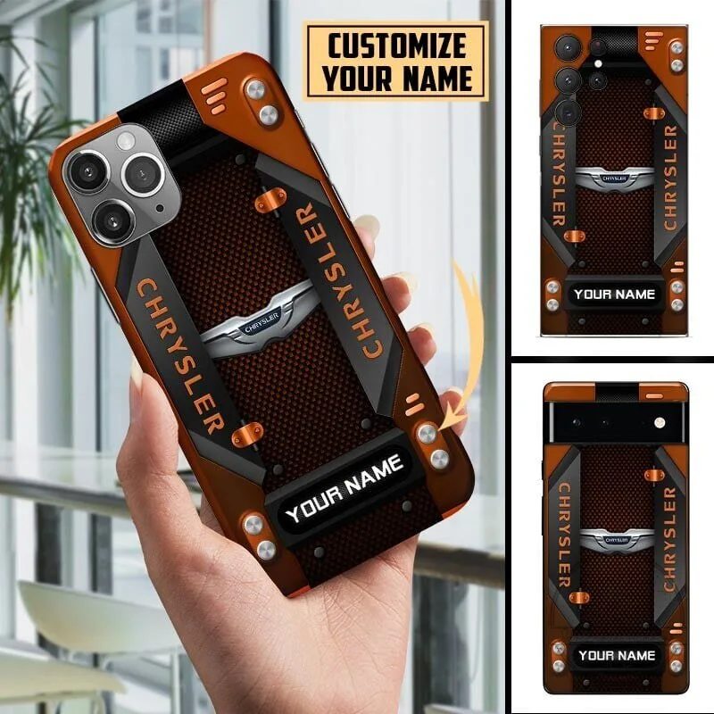 Chrysler Logo Custom Name Blue Carbon Fiber Style Personalized Phone Case 13 Chrysler Logo Custom Name Blue Carbon Fiber Style Personalized Phone Case