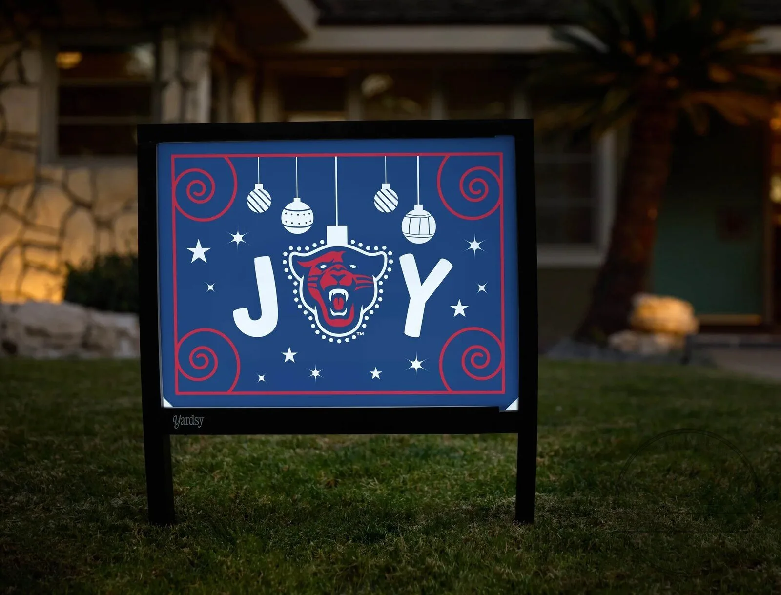 Midway District Panthers Joy Christmas Holiday Yard Sign Decoration 6 Midway District Panthers Joy Christmas Holiday Yard Sign Decoration