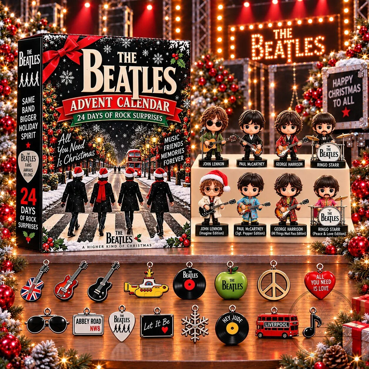 The Beatles Advent Calendar 24 Days of Rock Surprises Christmas Blind Box 1 The Beatles Advent Calendar 24 Days of Rock Surprises Christmas Blind Box