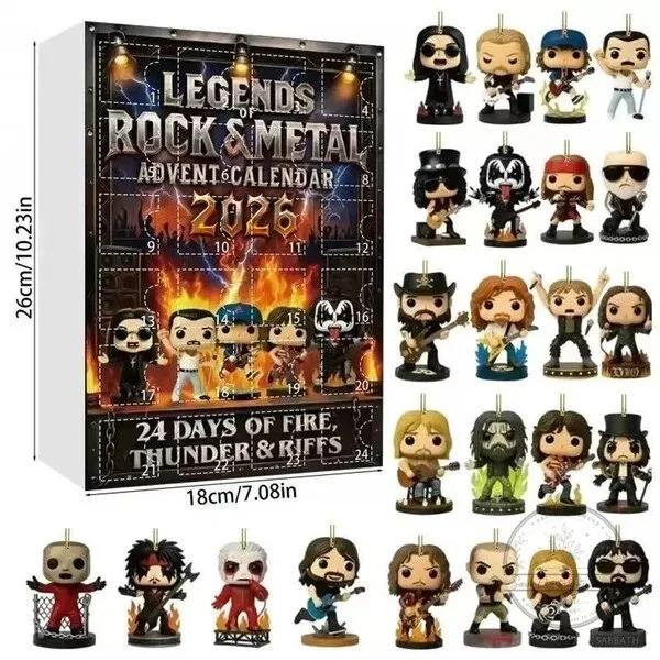 Legends of Rock and Metal Music Advent Calendar 2026 with 24 Collectible Figurines 4 Legends of Rock and Metal Music Advent Calendar 2026 with 24 Collectible Figurines