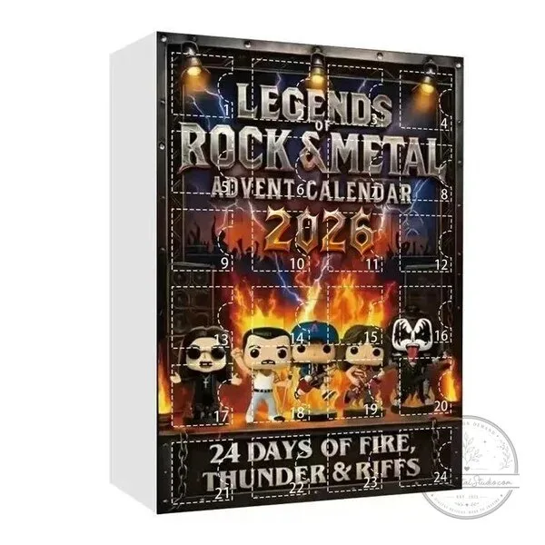 Legends of Rock and Metal Music Advent Calendar 2026 with 24 Collectible Figurines 5 Legends of Rock and Metal Music Advent Calendar 2026 with 24 Collectible Figurines