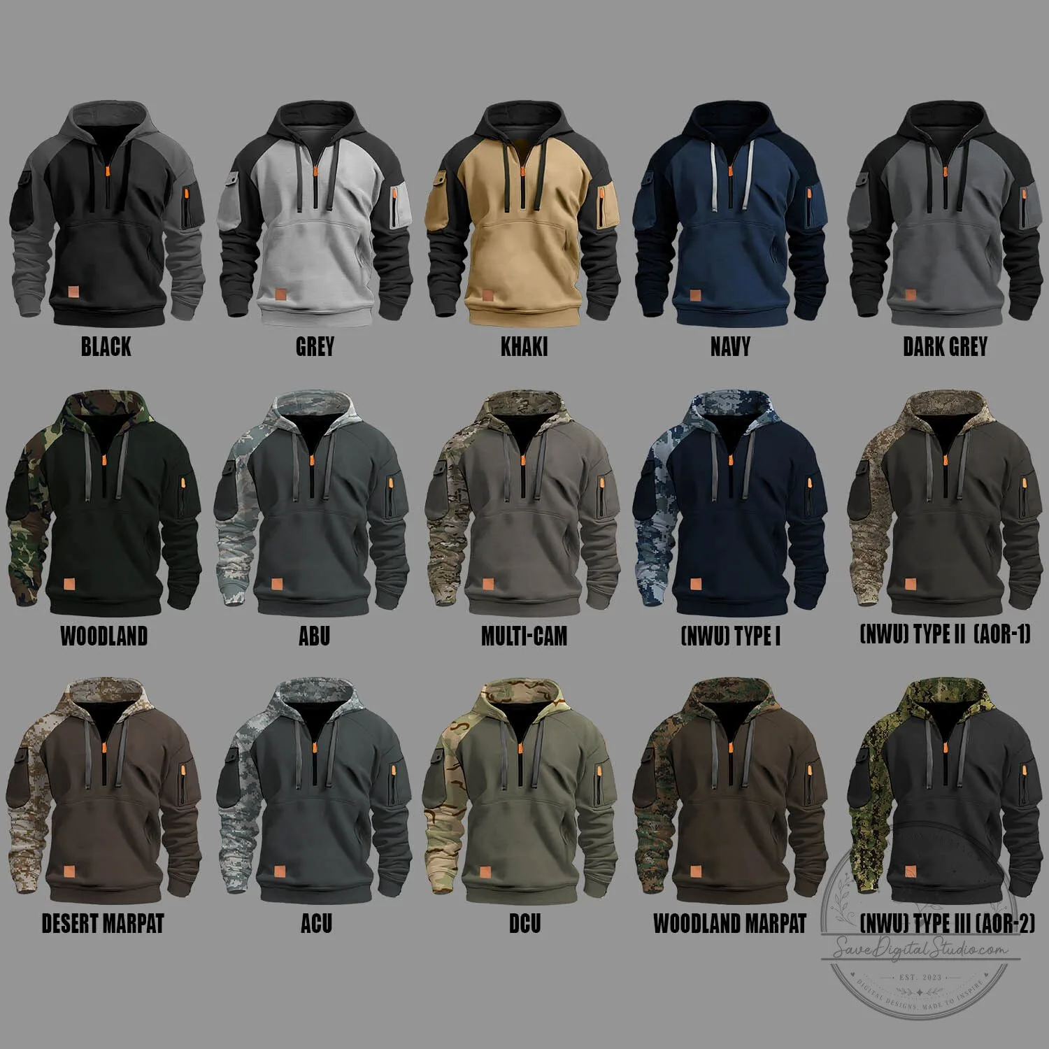 United States Navy Aircraft Carrier Boatswain's Mate Digital Camouflage Hoodie 9 United States Navy Aircraft Carrier Boatswain