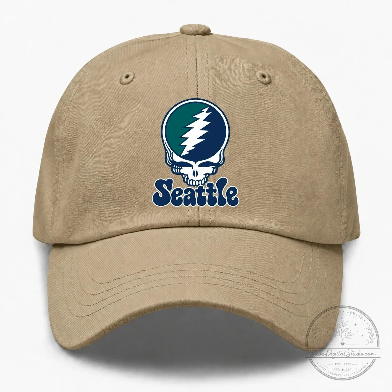 Seattle Grateful Dead Steal Your Face Baseball Cap Hat 7 Seattle Grateful Dead Steal Your Face Baseball Cap Hat